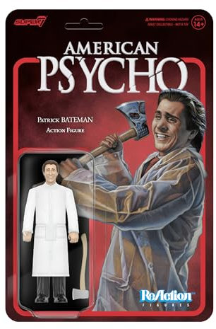 Super7 American Psycho (2000) Reaction Actionfigur Wave 01 Patrick Bateman (Raincoat) 10 cm