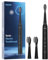 MGW Sonic Brosse à Dents Electrique Rechargeable USB Étanche Minuteur Intelligent 2 Têtes de Brosse à Dents Noir
