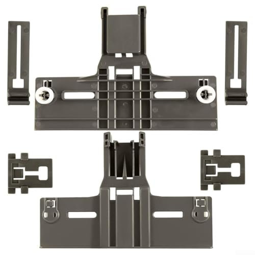 DAZZLEEX Geschirrspüler-Reparatur-Set für den oberen Geschirrkorb W10350376+W10195840+W10195839 Geschirrspülerregler und Positionierer