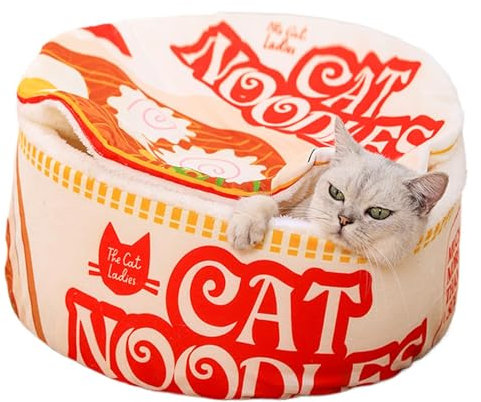 Ramen Bowl Dog Bed, Noodle Bowl Pet Bed, Soft Dog Sofa Nest, Creative Pet Nest, Indoor Pet Bed, Pet Sofa Nest, Ramen Shaped Pet Bed, Dog Bed with Cover, Large Cat Bed, Medium Pet Bed, Small Cat Bed