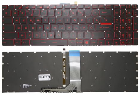DNX Clavier FRANÇAIS AZERTY MSI GL63 8RC 8RD - MSI GL72M 7RDX 7REX / GL72VR 7RFX - MSI GL62M / GL62MVR / GL63 / GL72M / GL73 - MSI GL72M-7RDX / GL72M-7REX + rétro