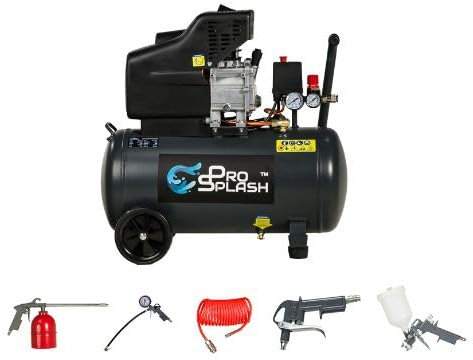 PS Global 50L Air Compressor, 220V/50hz Voltage, 1.5Kw/2Hp Motor, 8 Bar Pressure, 185L/min, 115PSI, 1 Year Warranty