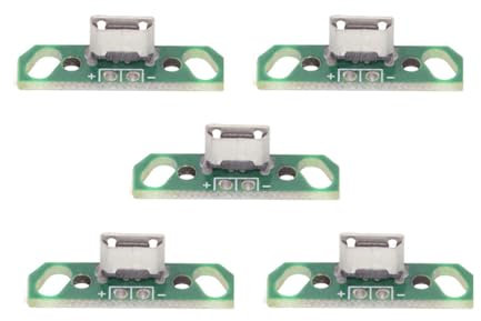 NFHK Lot de 5 connecteurs femelles micro USB 2.0 à monter soi-même avec montage sur PCB, type à souder