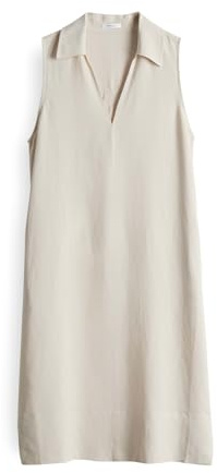 OPUS Damen Midikleid | Midikleid WIKA aus weich fallendem Viskose Leinenmix Natural Glaze, 36