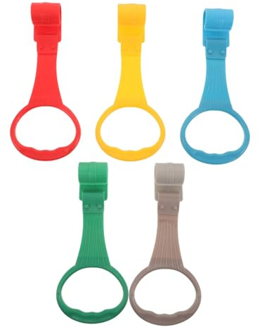 WEKAMOS 5 Stück Teiliges Pull Up Ringe aus Sicherem Vielseitig für Laufgitter Kinderbett und Spielzentrum Ergonomisch für Halten und Hochziehen Leicht und Hautfreundlich zur