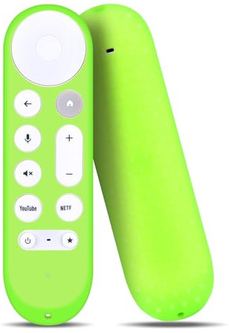 CLVIZCXOM Funda de silicona con brillo nocturno, color verde, para Google TV Streamer GY3LE