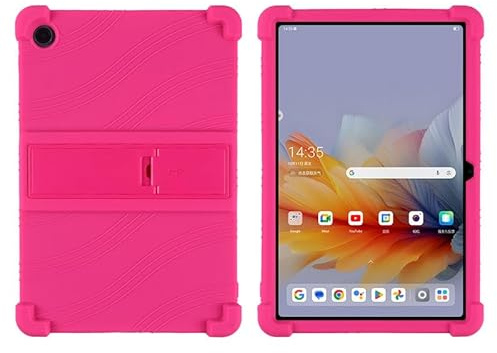 Schutzhülle für Lenovo Yoga Smart Tab YT-X705F 10,1 Zoll 2019 Tablet mit PC Kickstand, weiches Silikon, waschbar, verdickte Ecke, stoßfeste Hülle, Rose