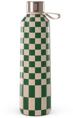 BURGA 800 ml Wasserflasche – Isolierte Edelstahlflasche, hält Getränke 24 Stunden heiß & kalt, auslaufsicher, BPA-frei, passt in Becherhalter, wiederverwendbare Wasserflasche