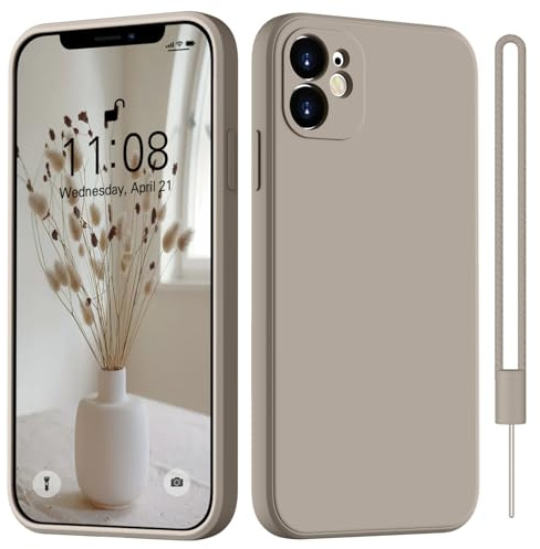 HGH für iPhone 11 Hülle Silikon, Titan Grau | Handyhülle für iPhone 11 Dünn Rundumschutz mit Microfiber-Innenfutter Kratzfest Schutzhülle Case 6.1