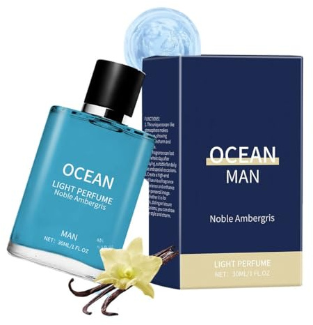 Ambergris Blue Ocean Parfüm – Einzigartiger Mariner Und Warmer Duft, Langlebig, Zitrisch Frisch, Sexy Anziehungskraft(1pcs)