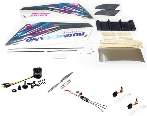 kaisudiAP Remote Control Glider Kit for Beginners, Durable EPP Foam Airplane, 1114mm Wingspan, Stable Flight Performance, DIY Assembly, with Motor ESC Servo Propeller (-2)