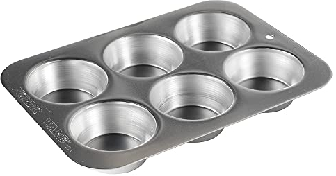 Nordic Ware Naturals 42990 - Molde compacto para magdalenas, aluminio, color plateado