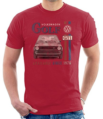 Volkswagen Golf GTI Racing Distressed Men's T-Shirt