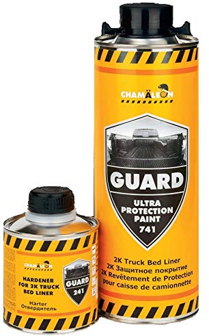 Chamäleon 1Kg URETHAN SCHWARZ 2K POLYURETHAN BESCHICHTUNG GUARD TRUCK BED LINER KLAR