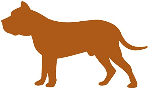 Samunshi® Dogo Canario als Wandtattoo in verschiedenen Farben und Größen - Hunde Aufkleber 110 x 65cm haselnuss-braun