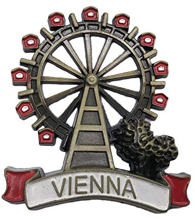 3D Österreich Wien Kühlschrank Kühlschrankmagnet Tourist Souvenirs Handgemachte Metall Handwerk Magnetische Aufkleber Home Küche Dekoration Reise Geschenk