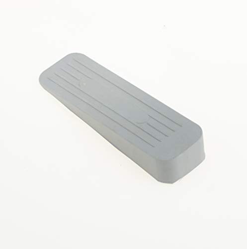 Premium Duty Non-Slip Rubber Door Wedge Stopper Blocker Hold Open Hold Shut Extra Security Grey Pack of 1 (1)