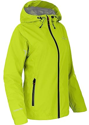 Bergson Helli | Damen Regenjacke, Netzfutter, 12000 mm Wassersäule, Lime Punch [268], 48 - Damen