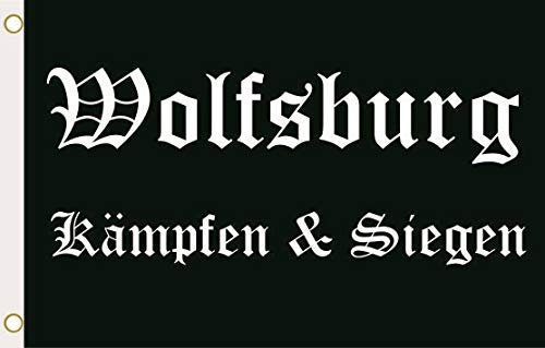U24 Flagge Fahne Wolfsburg Kämpfen & Siegen 90 x 150 cm