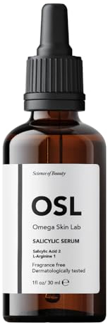 OSL Omega Skin Lab OSL Friendly Salicylic Serum 30 ml – Gesichtsserum für fettige und Mischhaut, Porenserum mit 2% Salicylsäure und 1% L-Arginin