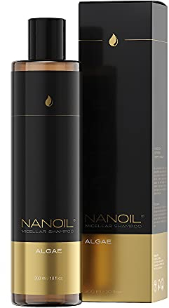 Mizellen Shampoo mit Algen Nanoil Algae Micellar Shampoo 300ml - ideale Reinigung, Feuchtigkeit, mehr Geschmeidigkeit, für trockene Haare und empfindliche Kopfhaut