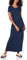 Amazon Essentials Women's Short-Sleeve Maxi Dress, Flowy, Navy, S