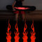 TOMALL 4 Stück 20 cm Reflektierende Aufkleber Auto Vinyl Racing Racing Flamme Streifen Aufkleber Golfwagen ATV Motorrad Fahrrad Skateboard Laptop DIY Dekoration (Rot)