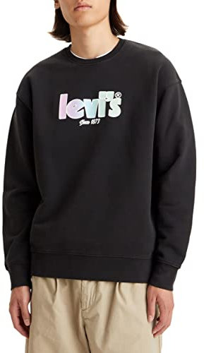 Levi's Herren Relaxd Graphic Crew Blacks, Blacks, XL EU