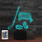 SUPERRUIDALONG 3D Eishockey Ausrüstung Fernbedienung 16 Farben Nachtlichter Illusion Acryl LED-Tisch Nachttischlampe Kinderzimmer Schreibtisch Dekoration Geburtstagsgeschenke Spielzeug für Kinder