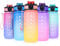 SUPPRUI Water Bottles with Straw,600ml Kids Water Bottle with time markings,Motivational Drink Bottles Leakproof and BPA-free (Orange)