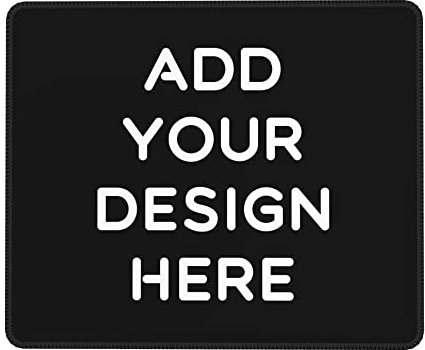 OHORTEB Tapis de souris personnalisé avec photo, texte d'image personnalisée, tapis de bureau pour ordinateur portable, tapis d'écriture antidérapant et imperméable pour bureau et maison