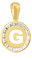 NKlaus Kettenanhänger Buchstabe G 333 Gelb gold 8 Karat 9mm Talisman Amulett Anhänger 14484