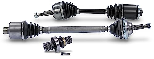 BESTPRICE 2x Antriebswelle vorne links & rechts Gelenkwelle, 1x Steckwelle Kompatibel mit VW MULTIVAN T5 (7HM, 7HN, 7HF, 7EF, 7EM, 7EN), TRANSPORTER T5