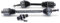 BESTPRICE 2x Antriebswelle vorne links & rechts Gelenkwelle, 1x Steckwelle Kompatibel mit VW MULTIVAN T5 (7HM, 7HN, 7HF, 7EF, 7EM, 7EN), TRANSPORTER T5