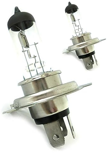 CARALL 2 Piezas de Lámparas Halógenas de 12V para Auto (H4 P43T 12V 60/55W)