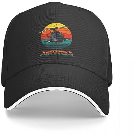 Basecap Airwolf Sunset 1980er Jahre Retro Classic Cap Baseballmütze Trucker-Mütze Ballmütze Mütze weiblich Herren