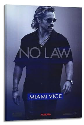 VZRSQZK Filmposter Miami Vice, dekoratives Gemälde, Leinwand-Wandposter und Kunstdruck, modernes Familienschlafzimmer-Dekor-Poster, 30 x 45 cm