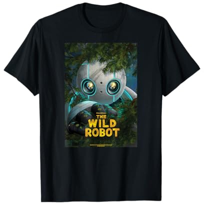 DreamWorks The Wild Robot Poster Maglietta