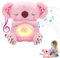 Loutre Qui Respire，ma Loutre Calin Bonne Nuit，Doudou Qui Respire，Peluche Qui Respire，Peluche Veilleuse Bébé Musicale Et Lumineuse, Jouet Respiratoire Koala Bear pour Nouveau-né