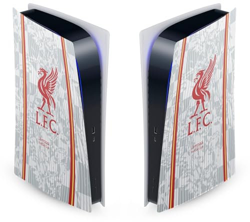 Head Case Designs Offizielle Liverpool Football Club Drittes Set 2024/25 Vinyl Frontplatte Haut Gaming Aufkleber Abziehbild Abdeckung kompatibel mit Sony Playstation 5 PS5 Digital Edition Console
