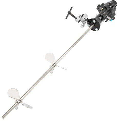 MIIWWOWO 190L Pneumatic Paint and Mud Mixer 2000rpm Bracket Mixer Drill Stainless Steel Pneumatic Bracket Mixer Power Concrete Mixer Air Tank Bracket Cement Mixer