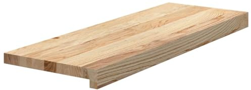 vidaXL Gradini 12 pz 70x25x2 cm in Rovere Massello Non Trattato, gradino del gradino, gradino della scala, gradino della scala in quercia