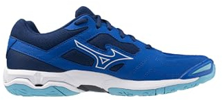 Mizuno Wave Phantom 3 Hallenschuhe Herren Indoor X1GA226076 Mugen Blue/White/Estate Blue, Schuhgröße:47 EU