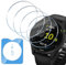 HidWee Protector de Pantalla Compatible con Garmin Forerunner 255/255 Music 46mm Cristal Templado, 4 Piezas 9H Dureza [Anti-Burbujas] [Anti-arañazo] HD Vidrio Templado para Garmin Forerunner 255