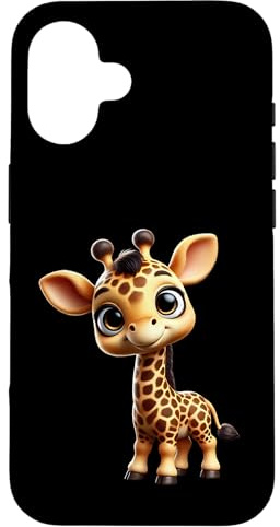 Cute Giraffe with Big Eyes Case for iPhone 16