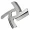 Lame Hachoir a Viande en Acier Inoxydable, Lame pour Hachoir a Viande, Lame pour Hachoir Porkert Numero 5 pour Hachoirs à Viande, Rechange de Hachoir Viande Professionnel (Argent/1 Piece)