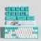 bluemx Valorant Jett Kit de 14 Capuchons de Touches pour Clavier Mécanique Gamer, PBT OEM Profile Dye Sublimation Disposition, pour Joueurs PC (12)