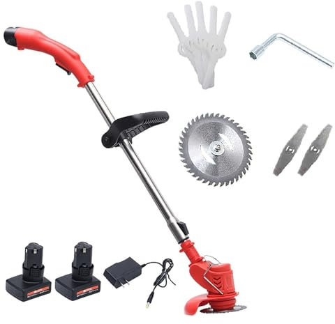 LKYLGYU Coupe-Bordures, Tondeuse à Gazon électrique, Tondeuse à Gazon sans Fil légère et Rechargeable, poignée Rechargeable, Tondeuse à Gazon Portable pour la Maison