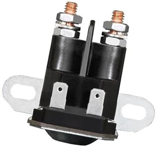 DEMULAX Solénoïde de démarrage 12 V AM138068 for Tracteur de pelouse Trombetta, MTD, Cub Cadet. Remplace Les références 435-151, 725-04439, 862-1211-211-16 LA100, LA105, LA110, LA115, LA120, LA125,