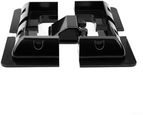 Lot de 5 supports de montage pour panneau solaire, sans perçage, coins des composants, pour camping-cars, bateaux, sans perçage, résistant aux UV (noir)